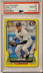 Derek Jeter [Yellow] #1 Baseball Cards 2014 Bowman Prices