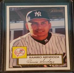 Ramiro Mendoza [Black Back] #8 Baseball Cards 2001 Topps Heritage Prices