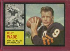 Bill Wade Football Cards 1962 Topps Prices