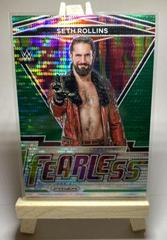 Seth Rollins [Green Pulsar Prizm] #24 Wrestling Cards 2022 Panini Prizm WWE Fearless Prices