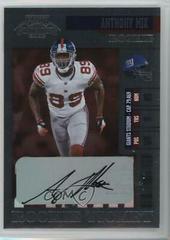 Anthony Mix [Autograph] #190 Football Cards 2006 Playoff Contenders Prices