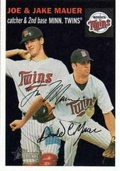 Joe & Jake Mauer [Black Background] Baseball Cards 2003 Topps Heritage Prices
