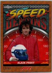 Alain Prost [Gold Wave Refractor] #SD-AP Racing Cards 2023 Topps Chrome Formula 1 Speed Demons Prices
