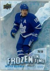 Mitch Marner [Blue Frost] #FT-MM Hockey Cards 2022 Upper Deck Trilogy Frozen in Time Prices