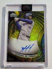 Yordan Alvarez [Gold Mini Diamond] #CBA-YA Baseball Cards 2022 Topps Chrome Black Autographs Prices