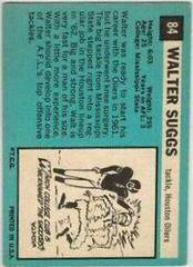 Walter Suggs #84 Football Cards 1964 Topps Prices