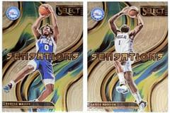 Tyrese Maxey #10 Basketball Cards 2022 Panini Select Sensations Prices