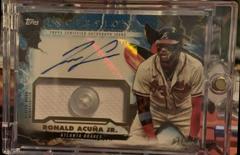Ronald Acuna Jr. [Blue Buttons] #IAP-RA Baseball Cards 2023 Topps Inception Autograph Patch Prices
