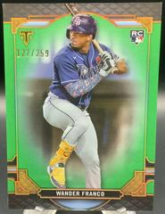 Wander Franco [Emerald] #100 Baseball Cards 2022 Topps Triple Threads Prices