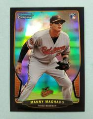 Manny Machado [Black Refractor] #324 Baseball Cards 2013 Bowman Chrome Mini Prices
