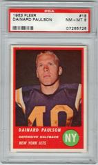 Dainard Paulson Football Cards 1963 Fleer Prices