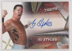 AJ Styles [Gold] #X45 Wrestling Cards 2010 TriStar TNA Xtreme Autographs Prices