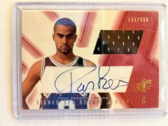 Tony Parker [Signed Jersey Blue] Basketball Cards 2001 Spx Prices