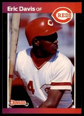 Eric Davis [Error Denotes] #80 Baseball Cards 1989 Donruss Prices
