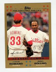 Aaron Rowand, Jimmy Rollins #658 Baseball Cards 2007 Topps Prices