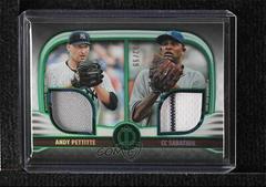 CC Sabathia, Andy Pettitte [Green] Baseball Cards 2022 Topps Tribute Dual Relics 2 Prices