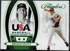 Bryson Stott [Emerald] #59 Baseball Cards 2022 Panini Flawless Prices