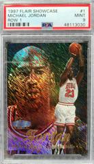 Michael Jordan [Row 1] Basketball Cards 1997 Flair Showcase Prices