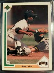 Jose Uribe [Error] Baseball Cards 1991 Upper Deck Prices