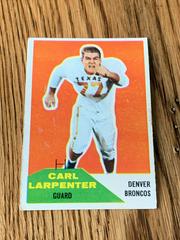 Carl Larpenter #60 Football Cards 1960 Fleer Prices