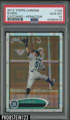 Ichiro [Catching Xfractor] #100 Baseball Cards 2012 Topps Chrome Prices