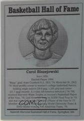 Carol Blazejowski Basketball Cards 1986 Hall of Fame Metallic Prices