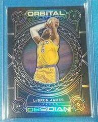 LeBron James [Purple] #11 Basketball Cards 2022 Panini Obsidian Orbital Prices
