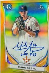 Mark Appel [Chrome Gold Refractor] #MA Baseball Cards 2014 Bowman Prospect Autograph Prices