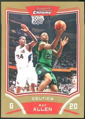 Ray Allen [Gold Refractor] Basketball Cards 2008 Bowman Chrome Prices
