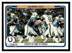 Baltimore Colts [Plenty of Time to Throw] #3 Football Cards 1982 Fleer Team Action Prices