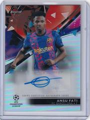 Ansu Fati Soccer Cards 2021 Topps Finest UEFA Champions League Autographs Prices