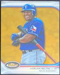 Adrian Beltre [Gold Refractor] Baseball Cards 2012 Finest Prices