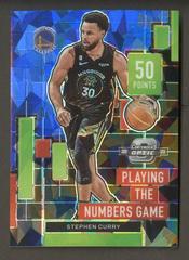 Stephen Curry [Blue Cracked Ice] #11 Basketball Cards 2022 Panini Contenders Optic Playing the Numbers Game Prices
