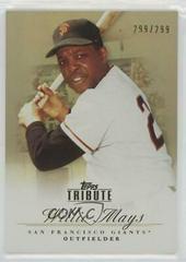 Willie Mays [Bronze] #52 Baseball Cards 2012 Topps Tribute Prices