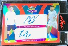 Alfie Devine , Emerson Royal [Red] Soccer Cards 2022 Leaf Vivid Dual Autographs Prices