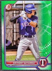 Anthony Gutierrez [Green] #BD-110 Baseball Cards 2022 Bowman Draft Prices