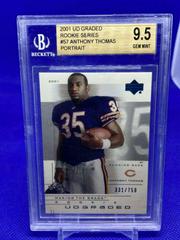 Anthony Thomas [Portrait] #57 Football Cards 2001 Upper Deck Graded Prices