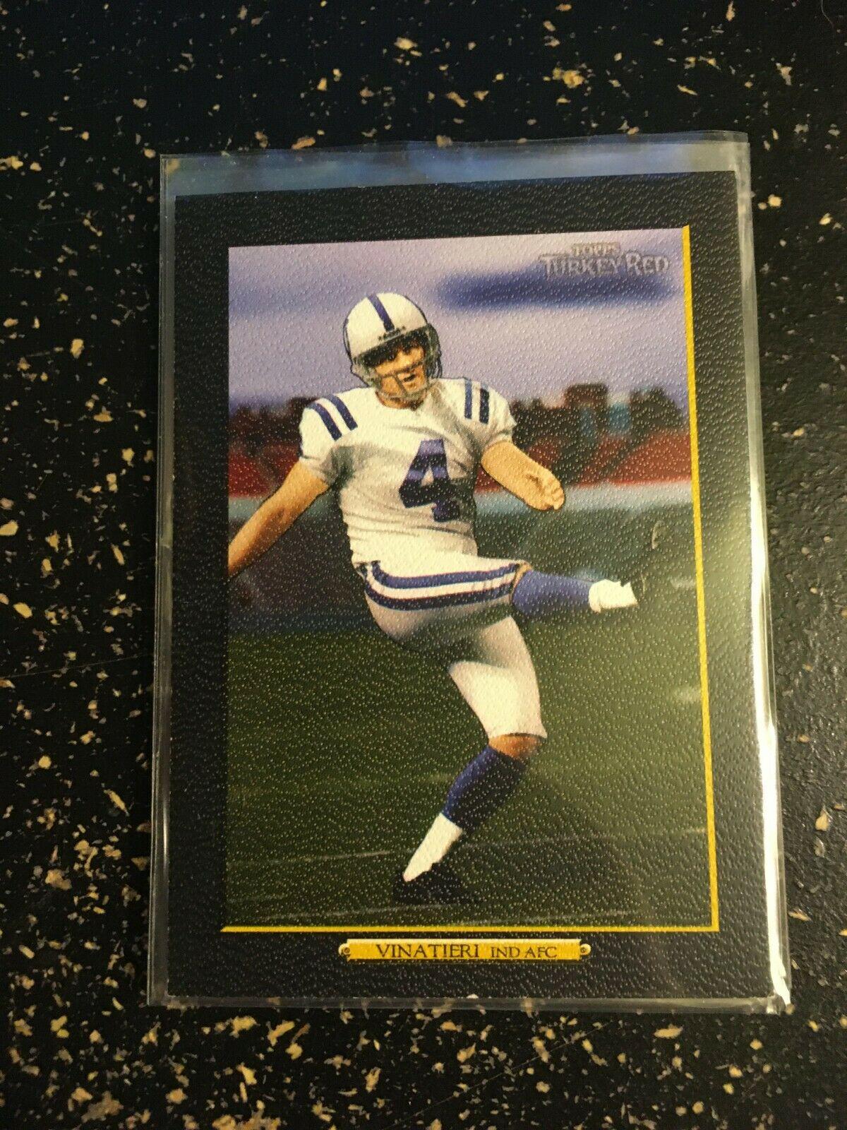 Adam Vinatieri [Black] #12 Football Cards 2006 Topps Turkey Red