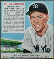 Gil McDougald Baseball Cards 1952 Red Man Tobacco Prices