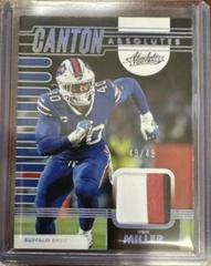 Von Miller [Holo Silver] #CA-10 Football Cards 2023 Panini Absolute Canton Prices