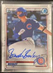 Bradlee Beesley Baseball Cards 2020 Bowman Draft Picks Chrome Autographs Prices