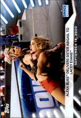 Alexa Bliss Delivers Sister Abigail to Lacey Evans Wrestling Cards 2021 Topps WWE Women's Division Prices