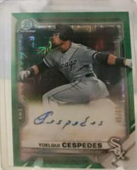 Yoelqui Cespedes [Green Refractor] #BCMA-YC Baseball Cards 2021 Bowman Chrome Mega Box Mojo Autographs Prices