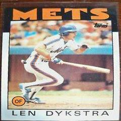 Len Dykstra Baseball Cards 1986 Topps Prices