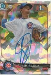 Adbert Alzolay [Atomic Refractor] #CPA-AA Baseball Cards 2018 Bowman Chrome Prospects Autographs Prices