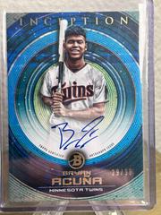 Bryan Acuna [Blue] #PA-BA Baseball Cards 2022 Bowman Inception Prospect Autographs Prices