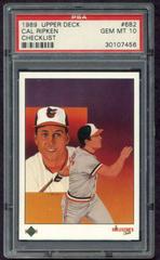 Cal Ripken Jr. [Orioles Checklist] Baseball Cards 1989 Upper Deck Prices