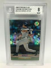 Derek Jeter [Refractor] #SCC25 Baseball Cards 1999 Stadium Club Chrome Prices