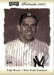 Yogi Berra [Beige] #75 Baseball Cards 2003 Playoff Portraits Prices