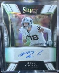 Maxx Crosby [White] #SSP-MCR Football Cards 2021 Panini Select Signatures Select Prices